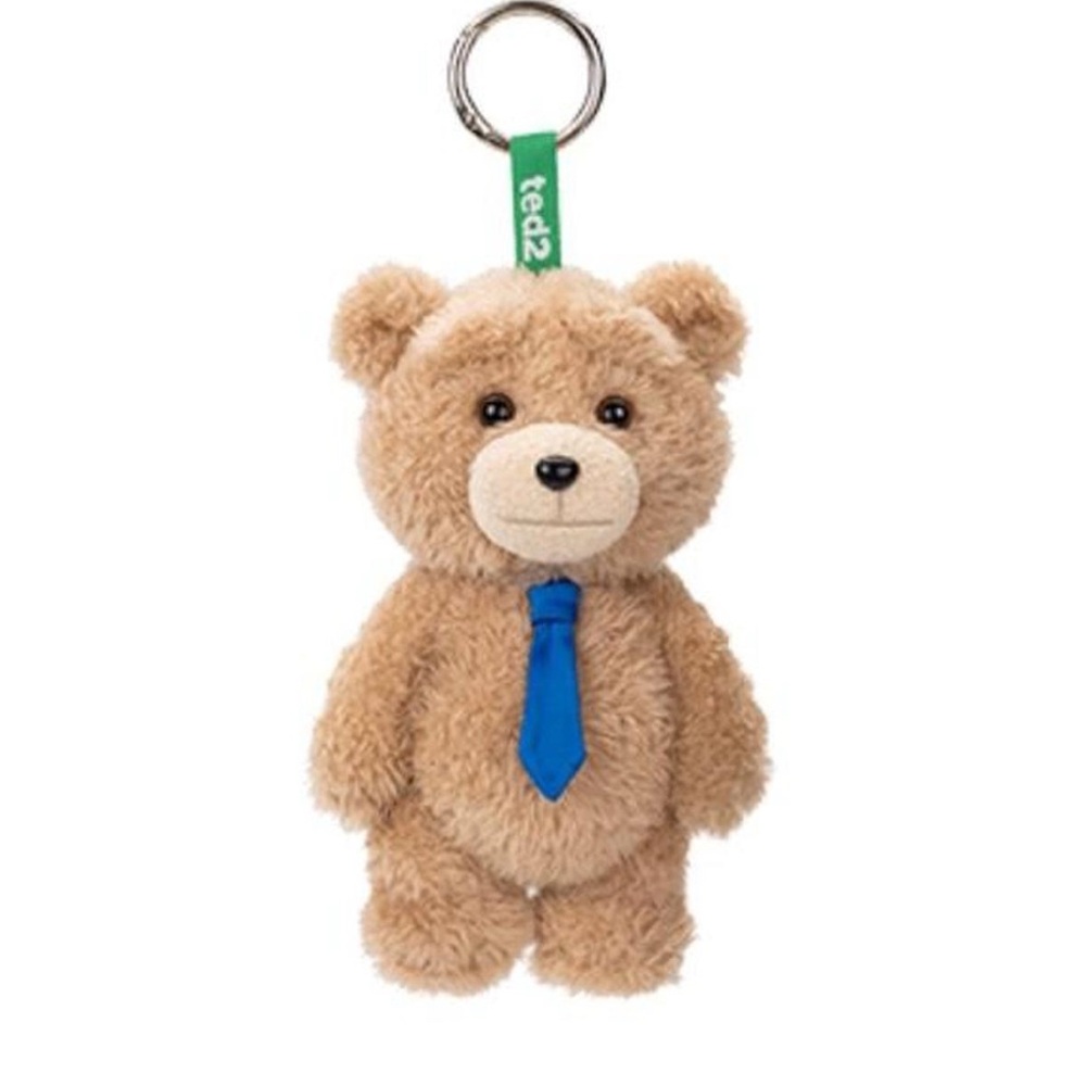 POP MART: Ted 2 Teddy Bear Action Plush Pendant (Necktie Bear)
